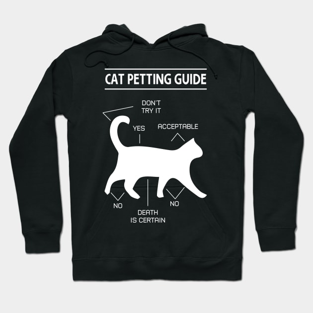 Cat Petting Guide - A purr-fect gift for your feline loving friend ! Hoodie by UmagineArts